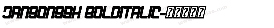 JansonSSK BoldItalic字体转换
